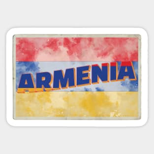 Armenia Vintage style retro souvenir Sticker